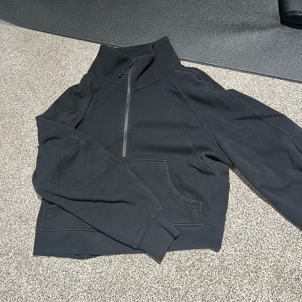 Black Half-Zip Pullover Lululemon Scuba